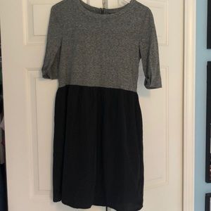 Topshop Black and Grey Dress